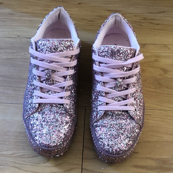 aldo pink glitter shoes